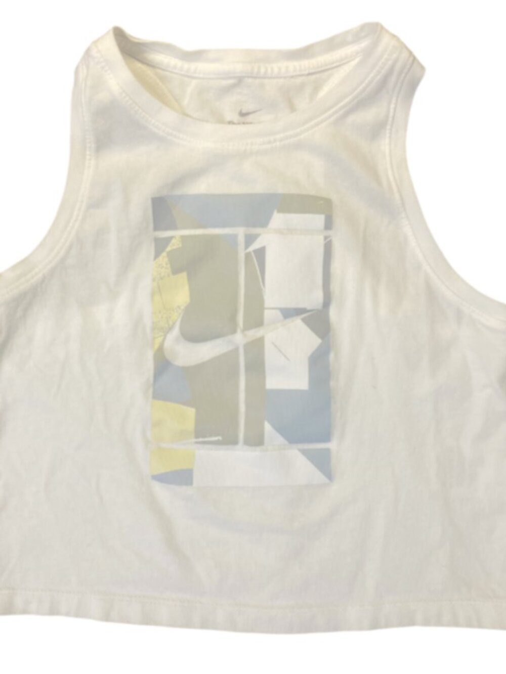 The Nike Tee Crop Tank White size S